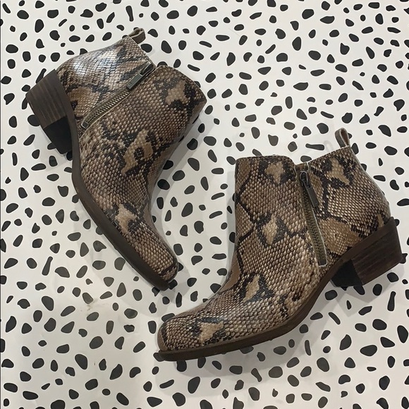 Lucky Brand Shoes - Lucky Brand NWT Basel Snake Skin Boots